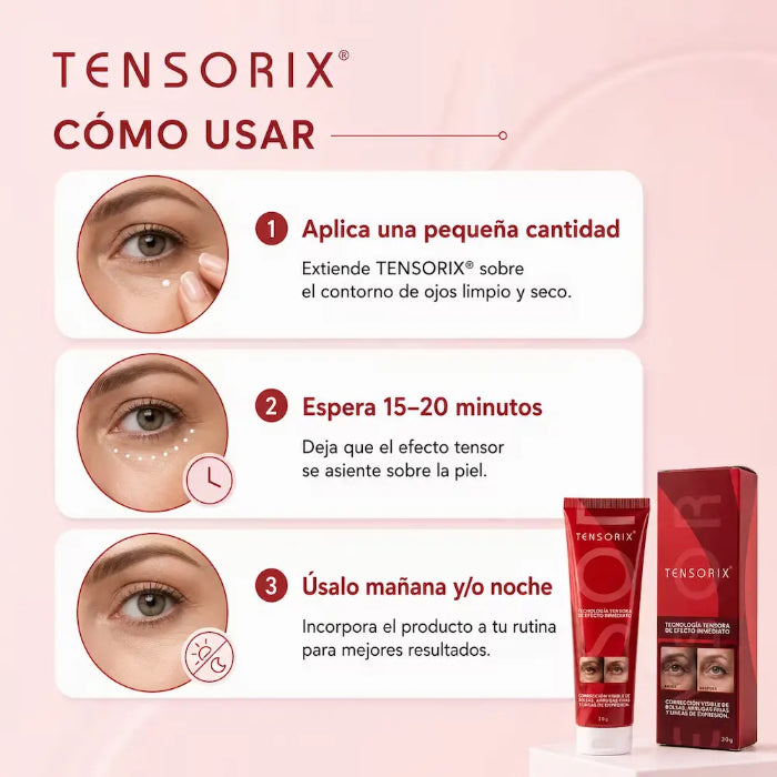 Tensorix el secreto para una mirada joven y descansada